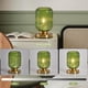 thumbnail image 3 of Lámpara de mesa Feasey Mid Century Modern Green Glass, 3 of 3