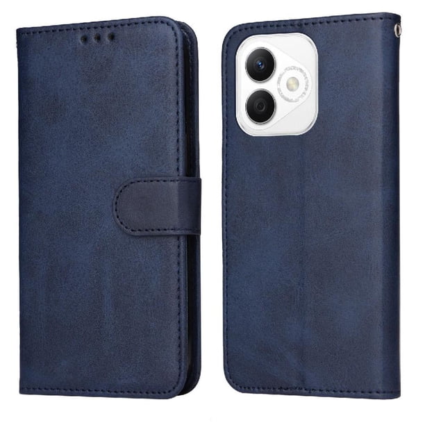 Funda Billetera para Honor X60i con Porta Tarjetas y Soporte Ajustable Azul
