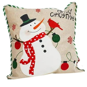 Bohemik - Pack De 2 Fundas Cojín Navideño Mono De Nieve