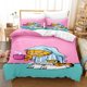 thumbnail image 1 of Cartoon Garfield bedding set home textile polyester 3D digital printing set king size comforter set children's gift Bed Sheets, 1 of 5
