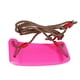thumbnail image 3 of columpio para exterior asiento de 4 cm de grosor con cuerdas ajustables patio de juegos accs rosa, 3 of 4