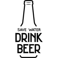 Rienda Libre Graphics - Decomural Save Water Beer Ws-46185