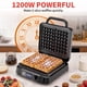 thumbnail image 2 of Waffle Maker 1400 W De 2 Piezas 2 5 Cm De Grosor Acero Inoxidable, 2 of 9