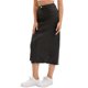 thumbnail image 4 of INSPIRE CHIC Falda de Mezclilla para Mujer de Cintura Alta con Estiramiento, Desgarrada, Dobladillo Crudo, Abertura, Casual, Midi, Lápiz, Talla XL, Negra, 4 of 5
