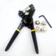 thumbnail image 3 of Kit de herramientas de Grommet, maquinaria de prensa de Grommet manual del kit de ojos portátiles con 200 piezas Grommets de 10 mm (oro + plata), 3 of 3