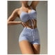 thumbnail image 2 of Conjunto De Bikini A Rayas Con Short Tirantes Finos, 2 of 7