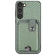 thumbnail image 2 of Funda Billetera Tejida para Samsung Galaxy S23 Plus con Soporte y Tarjetero Verde, 2 of 4