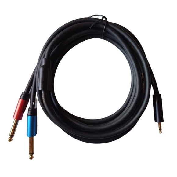 Cable De Audio Miniplug A 2 Plug Mono 3 MT