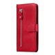 thumbnail image 3 of Funda tipo cartera para Google Pixel 7 Pro con bolsillo con cremallera y ranuras para tarjetas – Función de soporte Rojo, 3 of 6