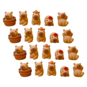 Bothyi - 20 Figuras De Resina Para Decoración Del Hogar, Estatuas De Capibaras Para Dormitorio Y Escritorio