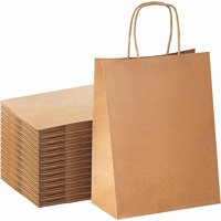De Gaune - Bolsas De Papel Kraft 16X21 Con Manillas (50 Unidades)