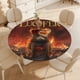 thumbnail image 4 of Lucifer theme Fitted Round Tablecloths Elastic Edged Table Covers Waterproof Table Cloth For Kitchen Holiday Party Tables Decor 120cm, 4 of 6