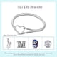 thumbnail image 3 of Pulsera Cadena Serpiente Plata 925 Corazón Compatible Pan, 3 of 3