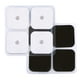 thumbnail image 1 of Almohadillas de repuesto TENS Unit LotFancy, 40 unidades, 5 x 5 cm, a presión, 1 of 3
