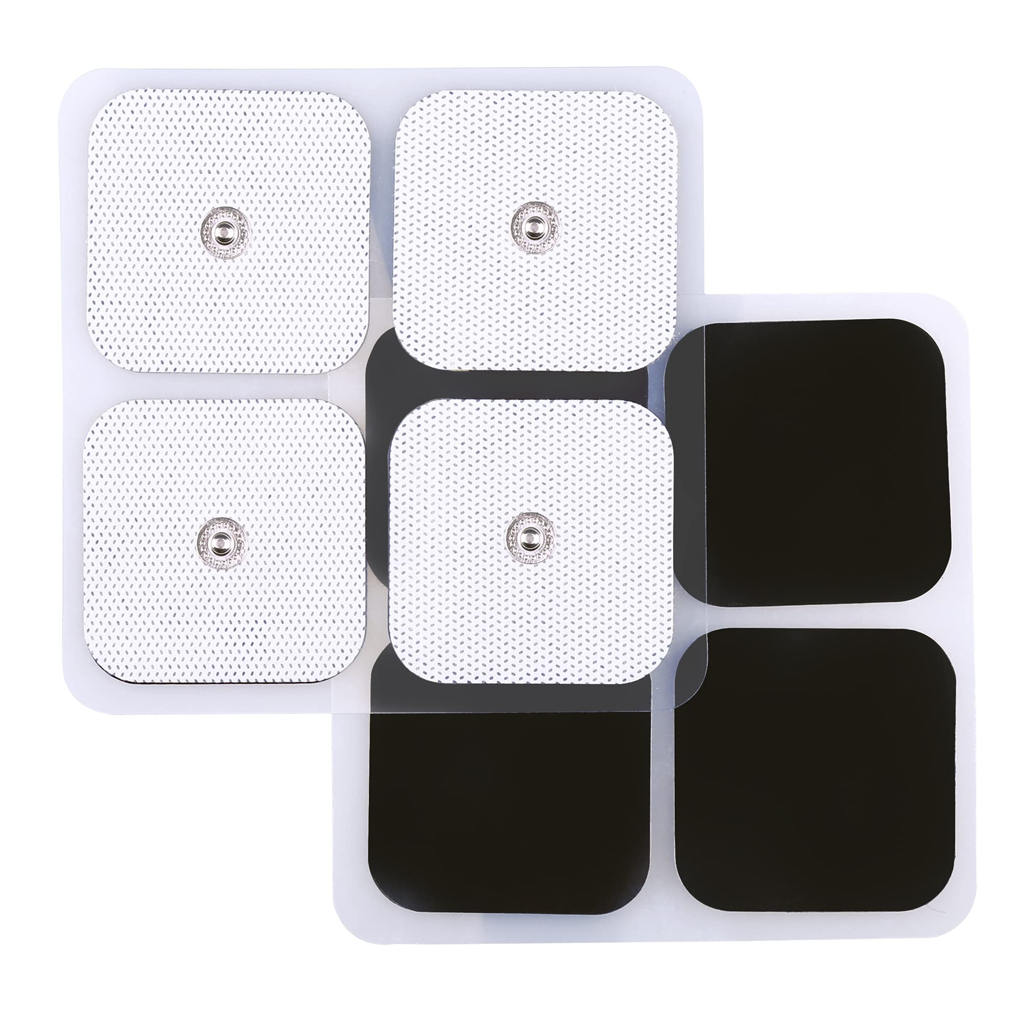 Almohadillas De Repuesto Tens Unit Lotfancy, 40 Unidades, 5 X 5 Cm, A Presión