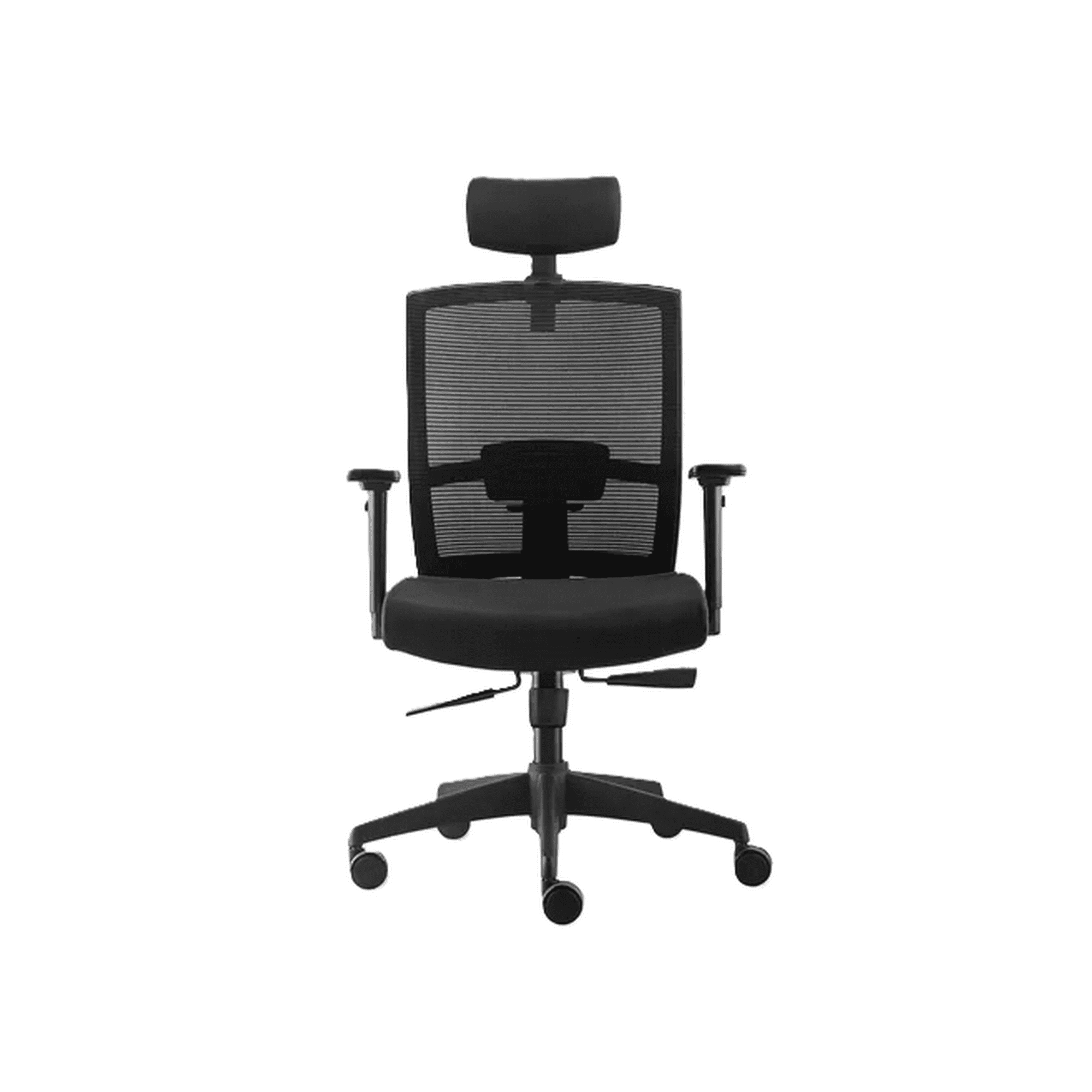 Genérico - Silla De Oficina Taylor Syncro Con Cabecero Color Negro