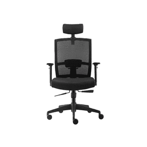 Genérico - Silla De Oficina Taylor Syncro Con Cabecero Color Negro