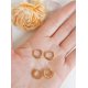 thumbnail image 3 of Pack Aros 2 Par De Argollas Lisa Piercing Chapada En Oro 18k, 3 of 5