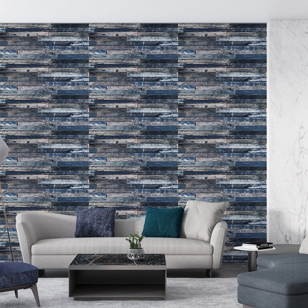 1pc 3.3ft Self Adhesive Thickening Wood Grain Wallpaper, Removable Wall Sticker, Table Cabinet Wardrobe Renovation Retrofit, TV Backdrop Wall