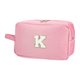 thumbnail image 1 of Bolsa de Maquillaje Personalizada con Iniciales de Unique Bargains Letra Bolsa de Cosméticos Organizador de Maquillaje de Viaje Caja de Maquillaje Roja-Letra K, 1 of 7