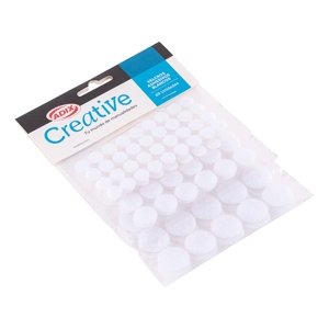Velcro Circular Adhesivo Blanco 69 Unid. Creative Blanco