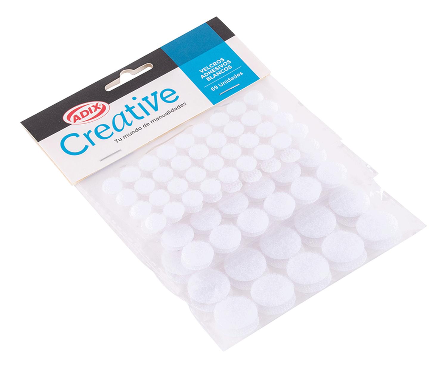 Velcro Circular Adhesivo Blanco 69 Unid. Creative