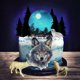 thumbnail image 3 of Adorno para pastel SKYCOOOOL 13 piezas tema lobo gris, 3 of 7