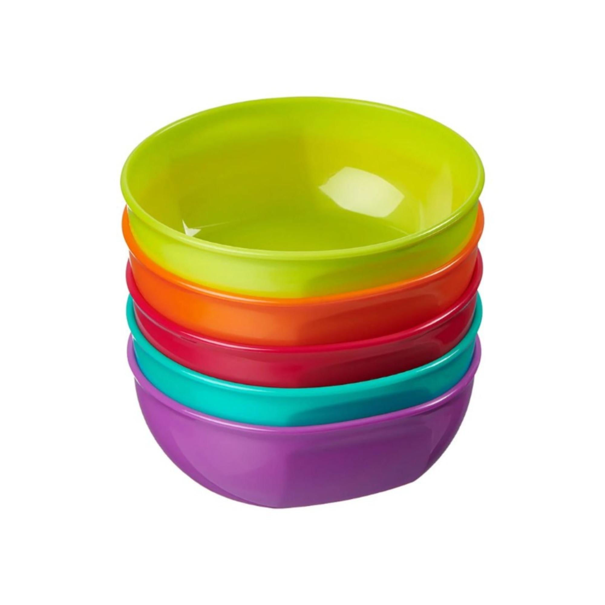 Vitalbaby - Accesorios Alimentación Set De 5 Bowls Amarilo Morado Rojo Verde Y Naranjo