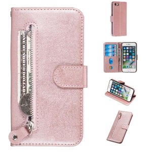 Gangxun - Funda Con Cremallera Para Iphone Se 2020/8/7, Carcasa Cartera De Cuero Pu Con Soporte Y Tarjetero