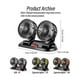 thumbnail image 2 of Ventilador Doble Cabeza Para Carros 12v Ajustable Automóvil, 2 of 2