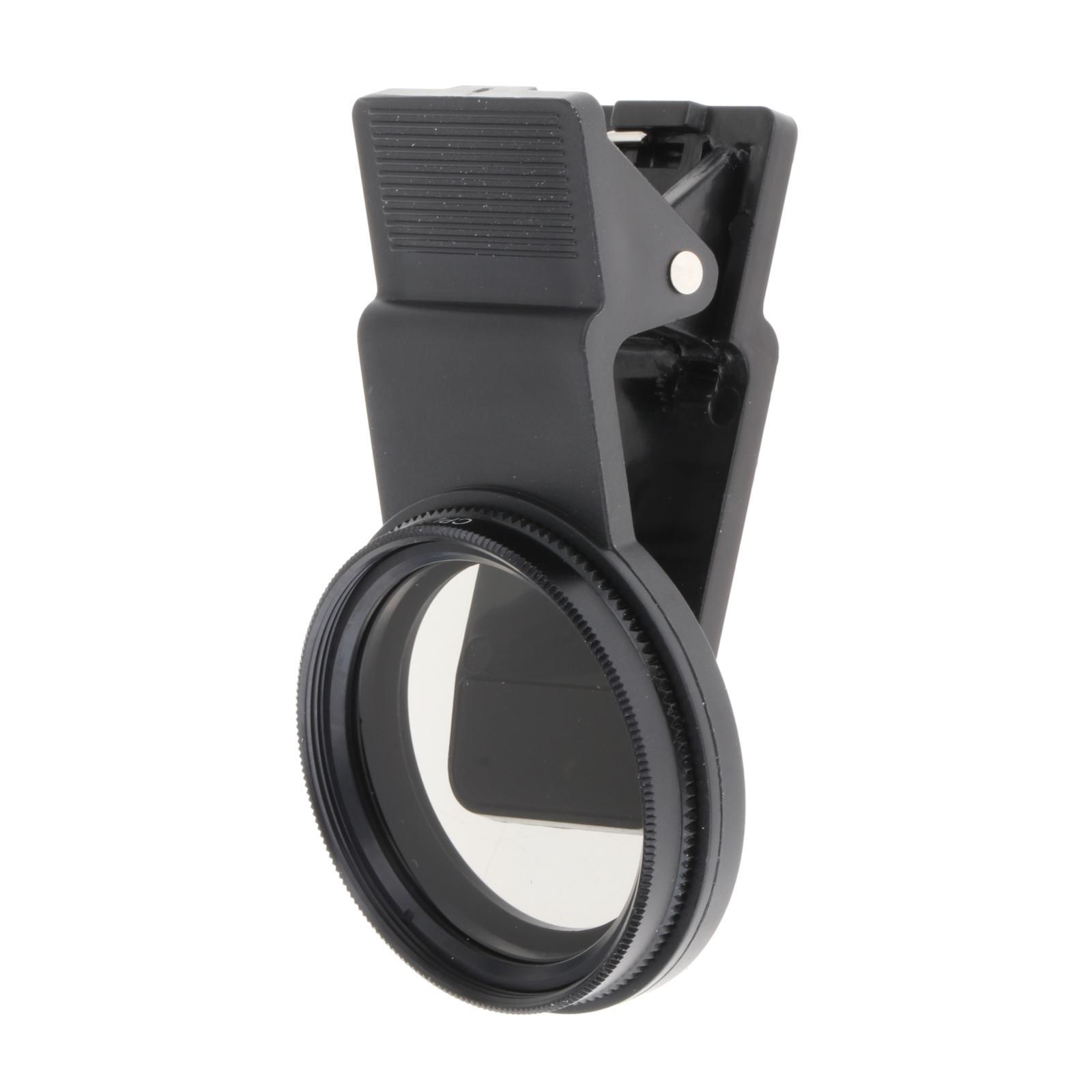 Magideal - Lente Cpl De Cámara De Teléfono De 37Mm, Lente De Cámara De Teléfono Polarizada, Portátil Con Filtro Polarizador Circular De Clip, Accesorios Para Tel