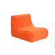 thumbnail image 1 of Sofa Komodo 1 Cuerpo Felpa Naranja, 1 of 5