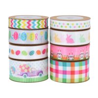 Bothyi - 8 Cintas De Conejito De Camión De Pascua Para Envolver Regalos, Manualidades, Decoración De Boda Diy