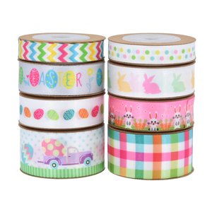 Bothyi - 8 Cintas De Conejito De Camión De Pascua Para Envolver Regalos, Manualidades, Decoración De Boda Diy