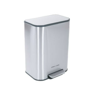 Basurero 50L Con Pedal Mate Y Anti Huellas Simple Cook