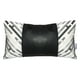 thumbnail image 1 of Cojin Decorativo Ecocuero Gris Y Negro 50X30 Relleno, 1 of 3