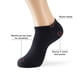 thumbnail image 3 of Calcetines Tobilleros De Algodón Fino De Corte Bajo 10 Pares Negros, 3 of 6