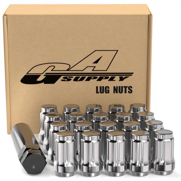 Tuercas de rueda GAsupply 1/2x20 35 mm cromo 20 uds + llave