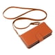 thumbnail image 5 of Funda Cartera con Cremallera y Correa para iPhone 16 Pro Max Soporte y Tarjetero Marrón, 5 of 6