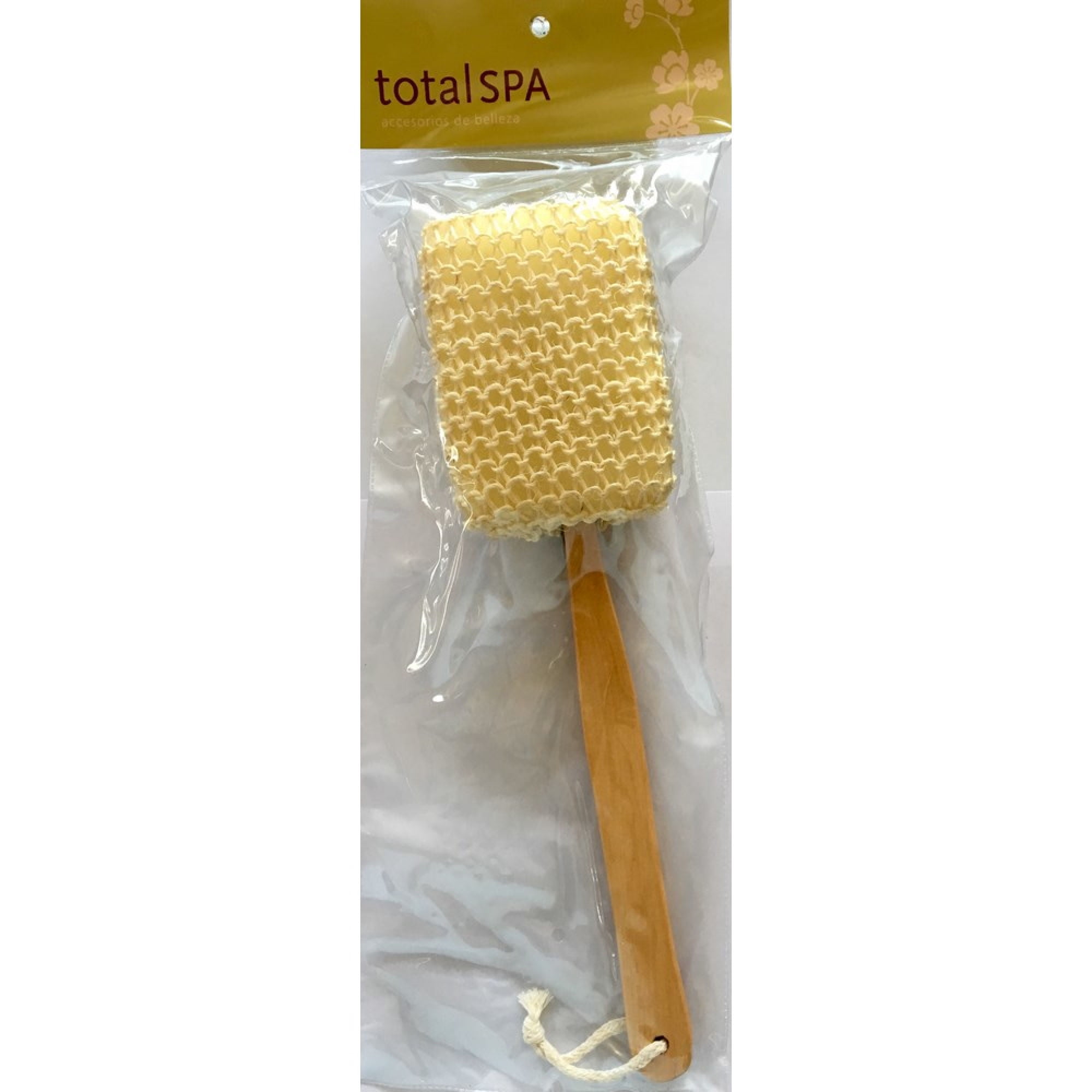 Esponja Sisal Mango De Madera Total Spa