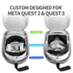 thumbnail image 4 of Funda de transporte rígida compatible con Oculus Meta Quest 3S/Quest 3/Quest 2, 4 of 9