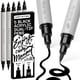 thumbnail image 1 of Marcadores de pintura acrílica ARTISTRO 5 Black Brush + Fine Tips, 1 of 6