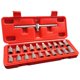 thumbnail image 1 of Juego Dados Chicago Tools Universal Tapón Carter 3/8 Crv 21 Piezas Rojo, 1 of 2