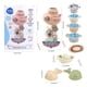 thumbnail image 2 of Bath Toys For Toddlers 1-3, Bathtub Toys For Kids Age 2-4, Toddler Bath Toys Contains 4 Stackable Cups And 2 Boats And 2 Whale Shaped Spoons, Best Shower Toys For Boys And Girls, 2 of 4