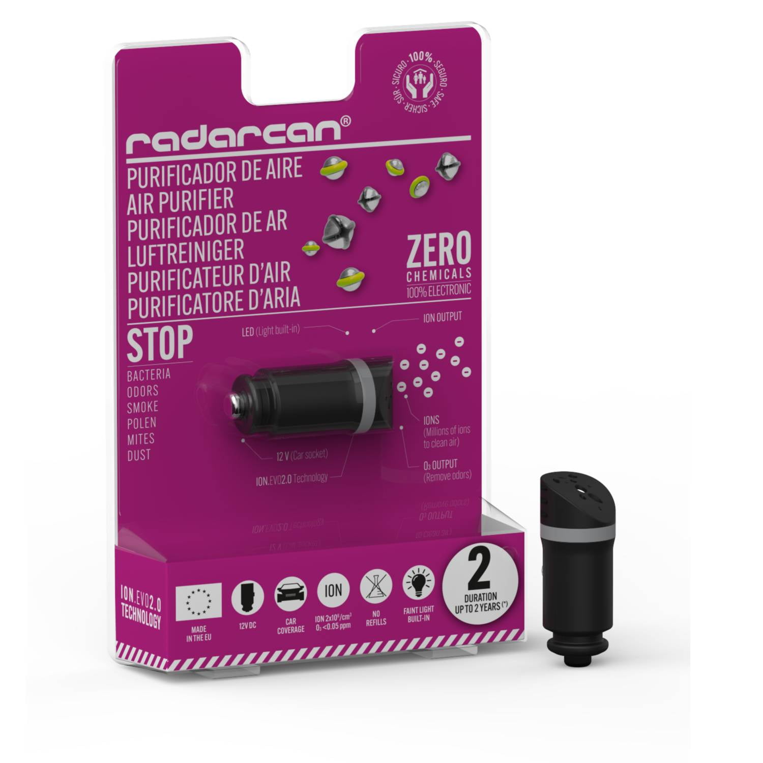 Radarcan - Purificador De Aire Para Autos