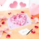 thumbnail image 3 of Tarjeta Pop-up 3D FIAMR con Corona Floral en Forma de Corazón, 3 of 7