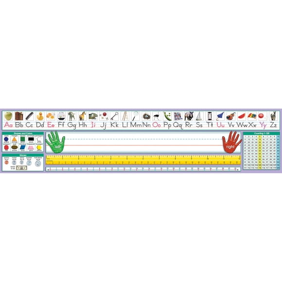 Placa de escritorio North Star Teacher Resources manuscrita grande
