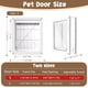 thumbnail image 3 of Puerta Para Mascotas 12x14 De Plástico Abs Resistente A La Intemperie Con Cierre, 3 of 7
