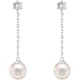 thumbnail image 2 of Pendientes de plata con forma de concha y perla | Pendientes de perla para mujer, 2 of 5