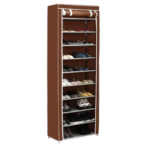 Importclick - Zapatero Organizador Hogar 9 Niveles Café